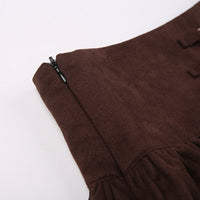 Women's Irregular Lace-up Waist Skirt