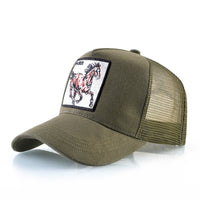 Simple Breathable Baseball Cap With Animal Embroidery