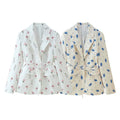 Women's Fashion Unique Sweet Floral Coat