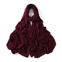 56 Colors Solid Color Modal Scarf Small Size Monochrome Jersey Veil Mercerized Cotton Scarf
