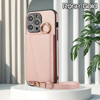 Cross-body Lanyard Card Phone Case