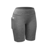 Pocket Five-Point Pants High-Waist Stretch Sports Yoga Pants