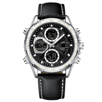 Alloy Leather Men's Business Watch Luminous Waterproof