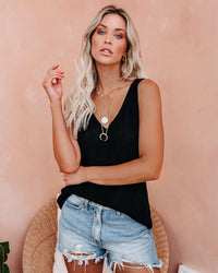 Fashionable Strap Vest Home Ice Silk Knitted Womens
