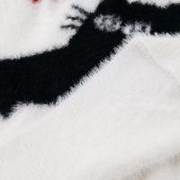 Winter Real Shot American Sweet Girl Loose Furry Pullover Sweater