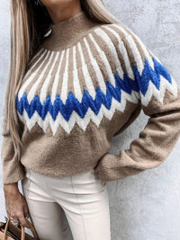 New Ethnic Style Knit Casual Loose Sweater