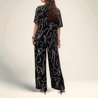 Ultra Relaxed Casual Petal Top Setcomfortable Two Piece Outfit