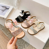 Girls' Summer New Bow Princess Sandals Soft Bottom