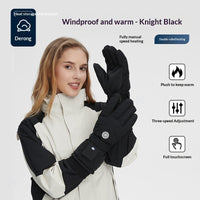 Women's Simple Thermal Gloves For Cold And Wind Protection, Suitable For Electric Bike Riding