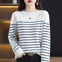 Autumn And Winter Women's Wool Sweater New Fashion Round Neck Inner Wear