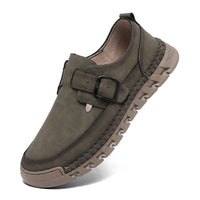 Men's Hand-Sewn Breathable Leather Outdoor Casual Shoes