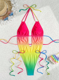 Fashionable One-piece Ruched Bikini