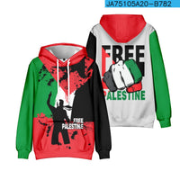 Palestinian Refueling Polyester Fiber Hoodie Jacket