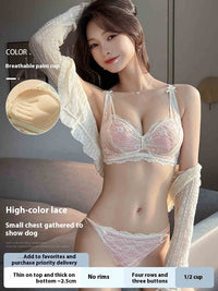 Women's Traceless Vest Gather Comfortably Side Drawing Bra