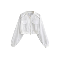 Short American-style Vintage Workwear Jacket