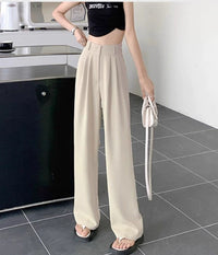 Women's Fashion High-Waist Slimming Casual Wide-Leg Pants