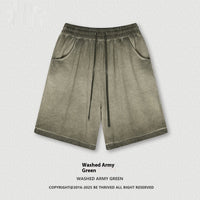 Heavy Drawstring Leisure Sports Pants Fashion Brand Retro Reverse Bottom Fried Fifth