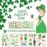 Tattoo Sticker Paper Irish Festival Flag Children Face Pasters Tattoo Sticker