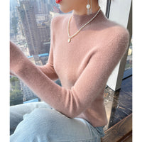 Half Turtleneck Cashmere Slim Top Sweaters Bottoming Shirt