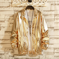 Solid Color Baggy Glossy Performance Wear Coat