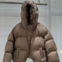 Down Cotton-padded Coat For Women Short Hood Cotton-padded Coat