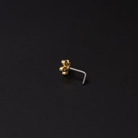20GL Shape Stainless Steel Nose Stud Micro Set Zircon Nose Ring
