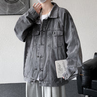 Ins Distressed Outerwear Jacket Hong Kong Style Long Sleeve Top
