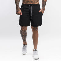 Men's Solid Color Casual Breathable Workout Shorts