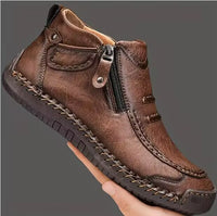 Chelsea Plus Size Men's Shoes Casual Slip-on Flat High Top