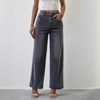 Women's Fashion Casual Stretch Straight High Waist Jeans