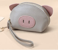 Anti-degaussing Card Holder Cartoon Organ Document Package Mini Pig Student Coin Purse