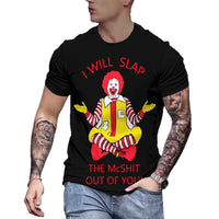 3D Digital-Print Casual Mens Top