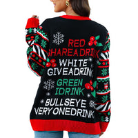 Christmas Sticky Ball Long Sleeve Sweater For Women