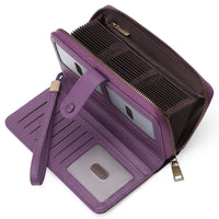 Expanding Card Holder Women's Long Wallet Passport Bag