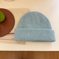 Women's Double-layer Wool Flanging Woolen Cap