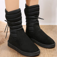 Mid-calf Warm Womens Cotton Boots