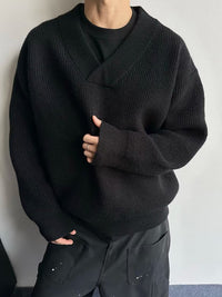 Layered Look With A Relaxed Knit Cardigan Over A Base Top