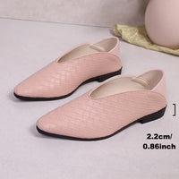 Womens V-shaped Toe Chunky Heel Elegant Versatile Pumps