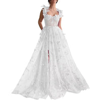 Elegant Lace Beach Dress For Banquets