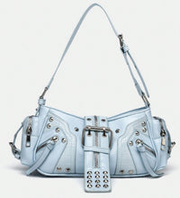 Motorcycle Punk Rivet Retro Womens Crossbody Bag