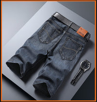 Men's Five-point Casual  Thin Loose Elastic Middle Pants Breeches