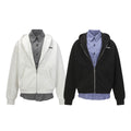 Mens American-Style Fake Two-Piece Plaid Hoodie