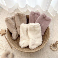 Baby Foot Covers Thickened Warm Shoe Covers Foot Protectors Baby Winter Sock Covers