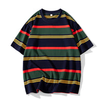 Fashion Men's And Women's Tops Striped T-shirt