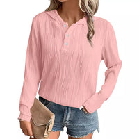 Hooded Sweater Coat Women's Casual Off-shoulder Top