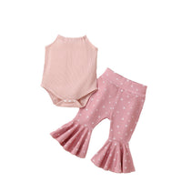 Infant Chilren Waistcoat Bell-bottom Pants Suit