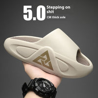 Material Thickening Men's Slippers Summer Outerwear Height Increasing Flip Flops Men Wholesale