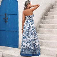 Women's Sleeveless Ethnic-style Printed Dress