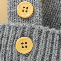 Children's Fashion Hollowed-out Knitted Overalls