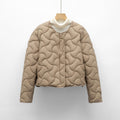 Loose Minimalist Style Lightweight Round Neck Short Jacket